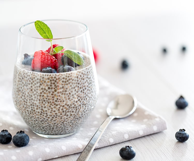 VANILLA CHIA PUDDING WITH YOGURT