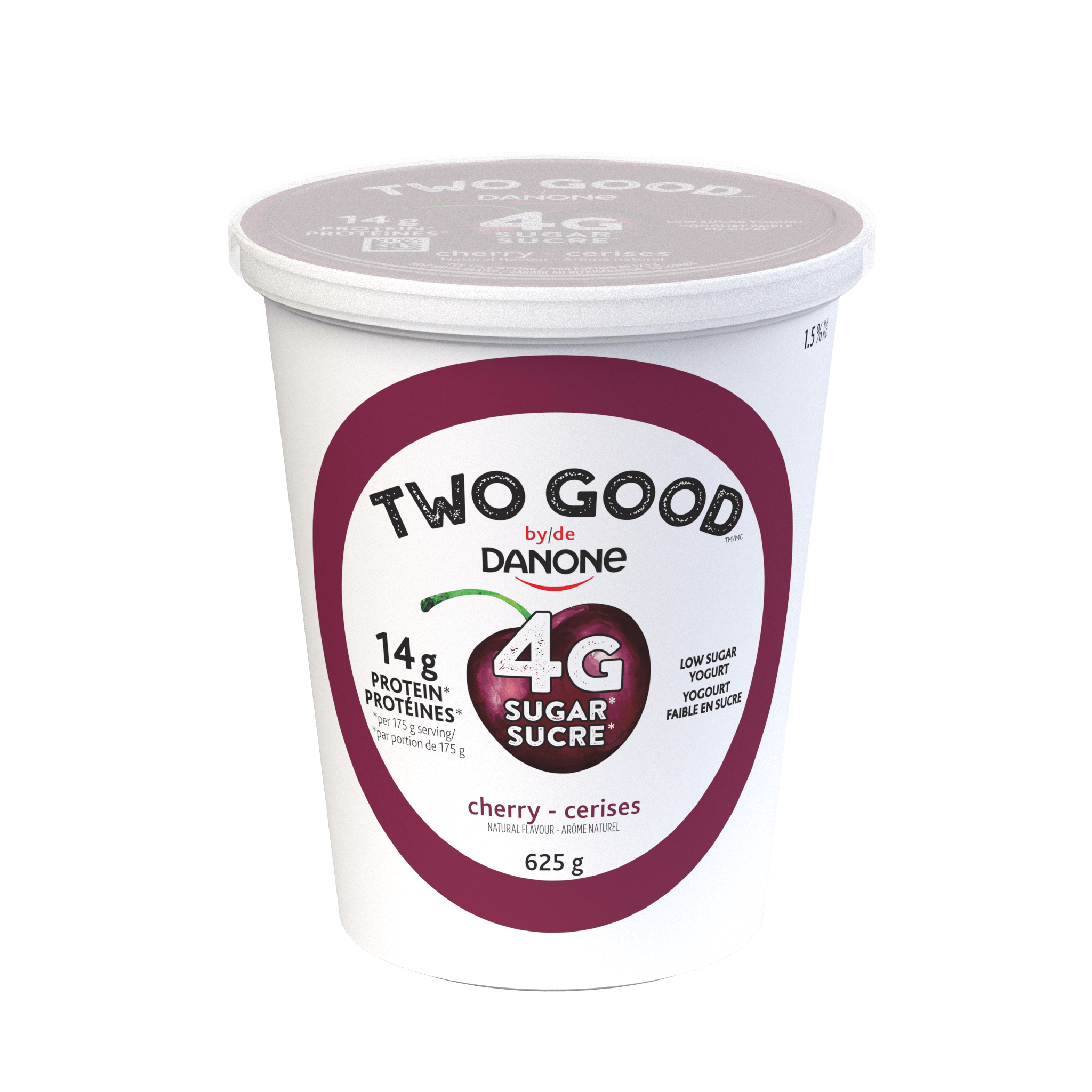 Cherry Yogurt with Low Sugar